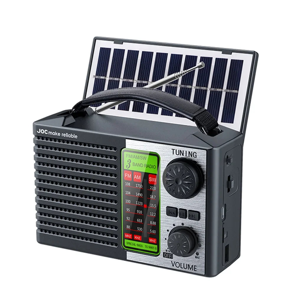 Portable Solar Bluetooth Speaker & Multi-band Radio | Outdoor Fun