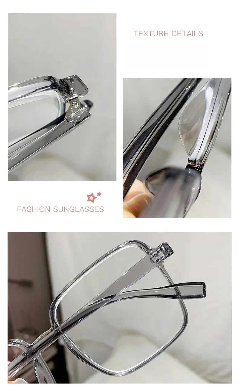 Retro Anti-Blue Light Myopia Glasses | Stylish Large Frame 2026