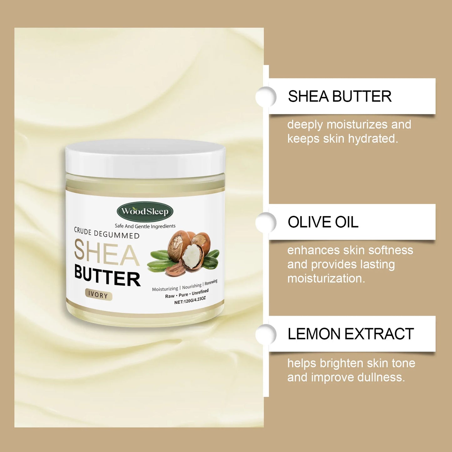 Shea Butter Body Cream | Deep Hydration & Dry Skin Relief
