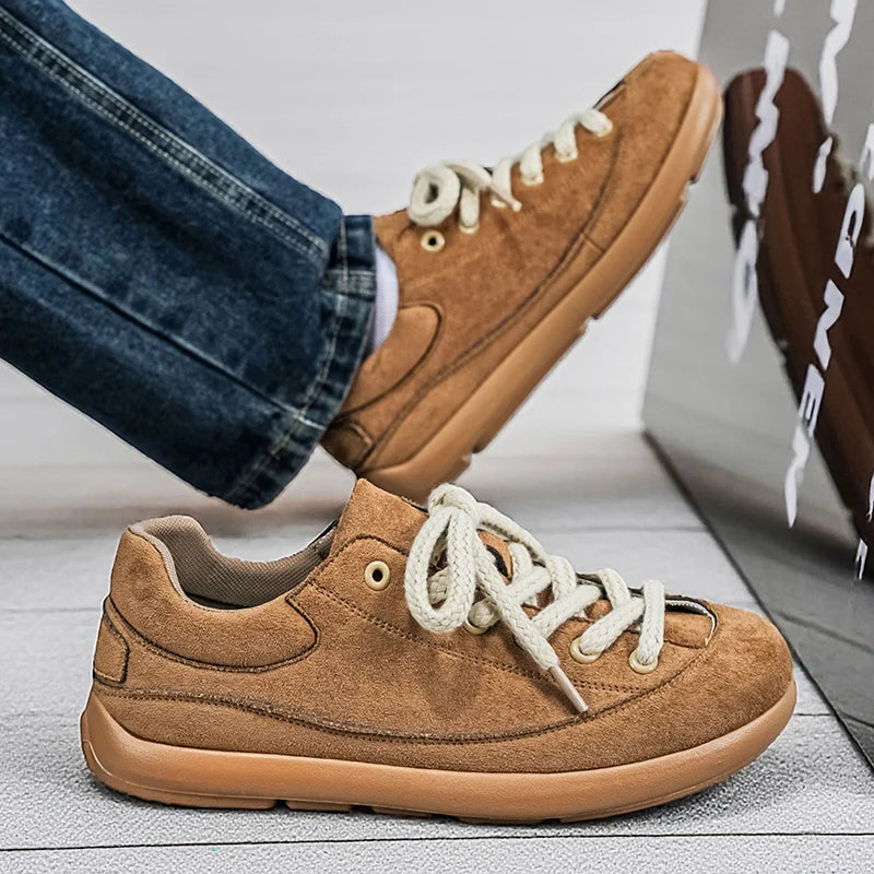 Thick Sole Breathable Anti Slip Sneakers | Stylish Men's Casual Shoes