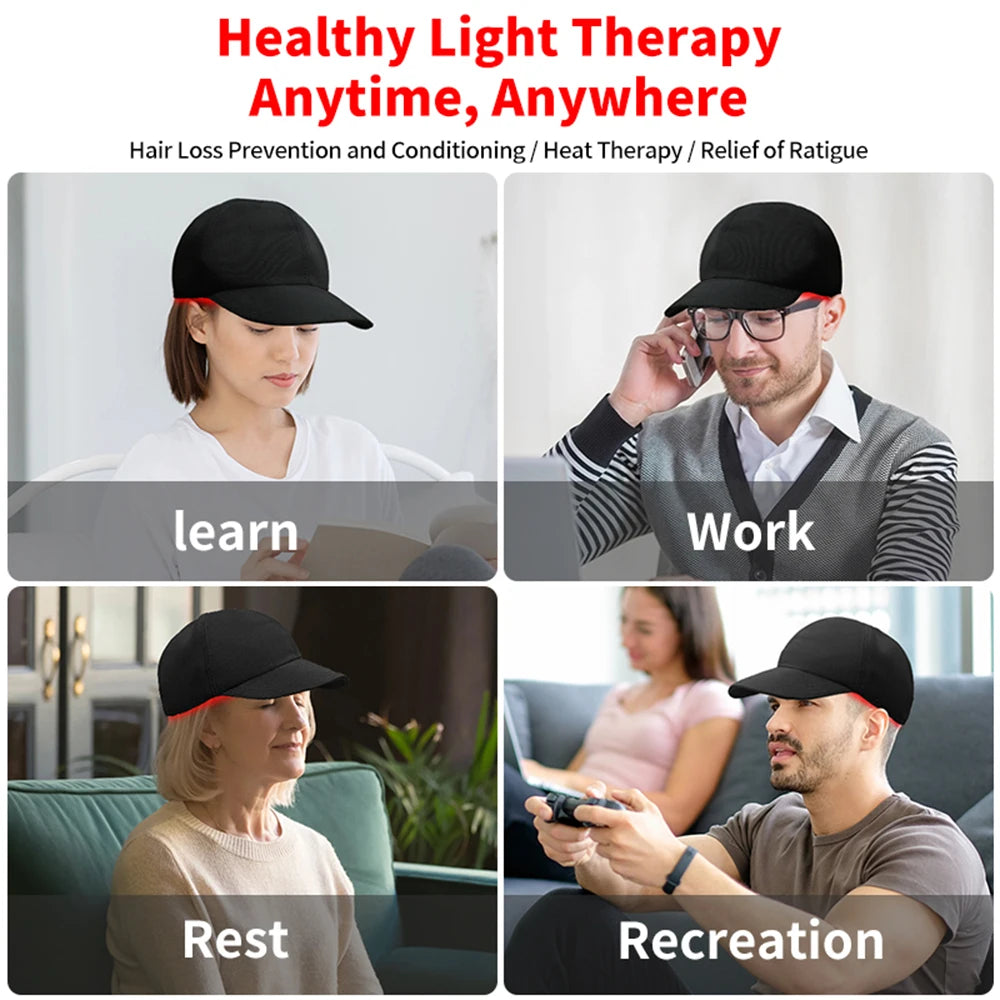 LED Red Light Therapy Hair Growth Hat | Anti Hair Loss Treatment