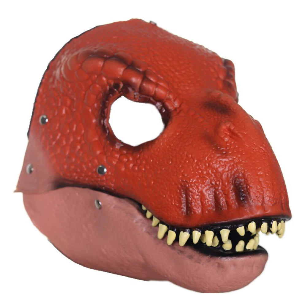 Moving Jaw Dinosaur Mask | Realistic Raptor Cosplay for All Ages