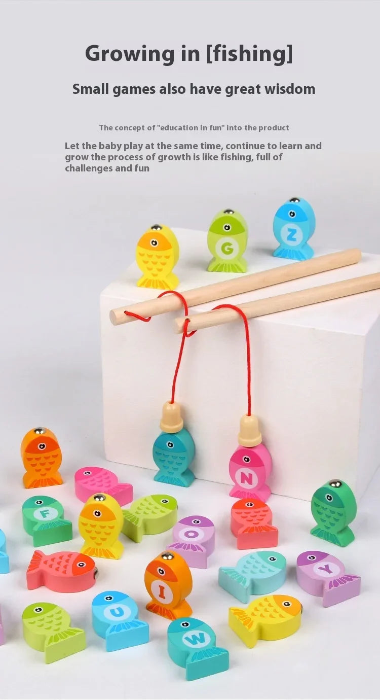 Wooden Fishing Toys for Kids | Fun Montessori Learning Game