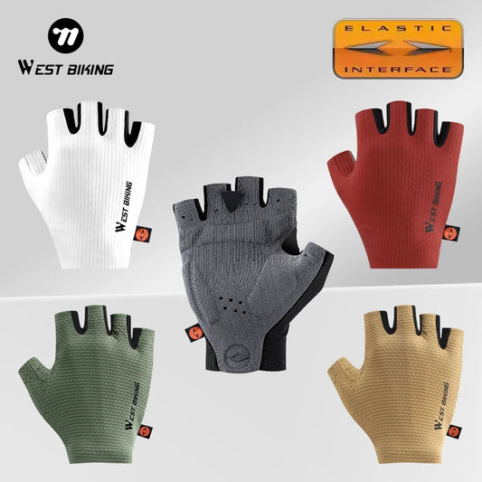 Guantes de ciclismo sin dedos cómodos | Resistentes a impactos y transpirables
