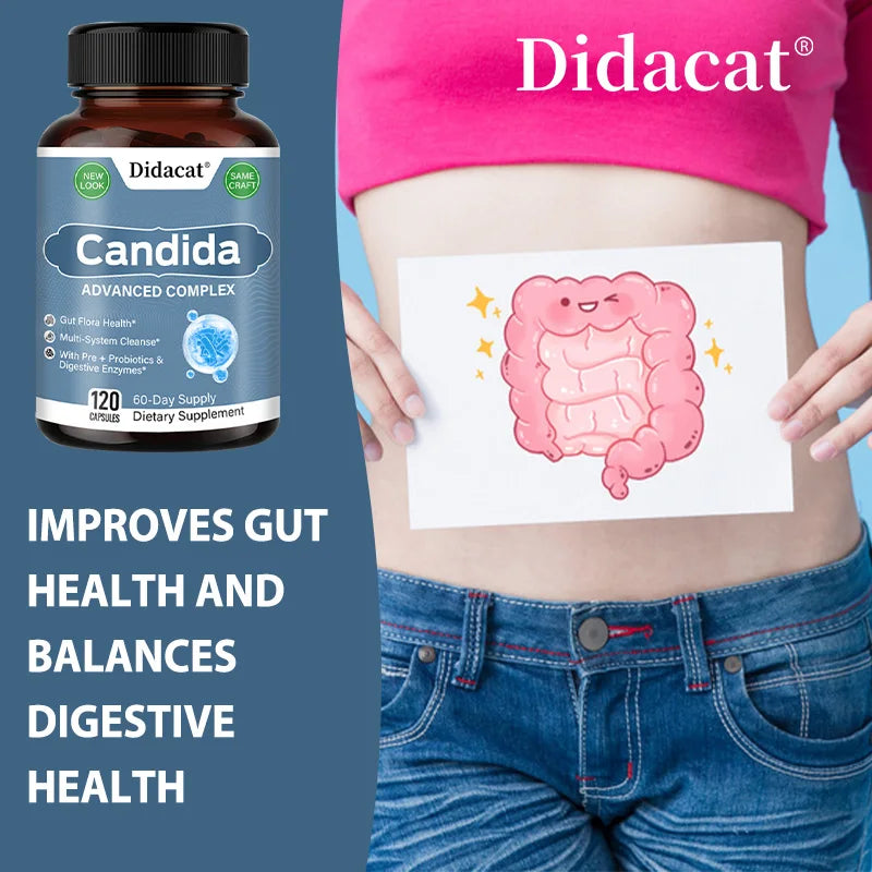 Candida Complex with Digestive Enzymes - Balance Your Gut Health