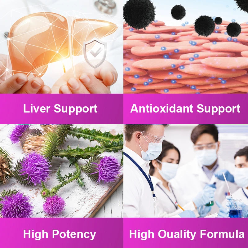 Organic Milk Thistle Extract Liver Capsules | Detox & Support Health