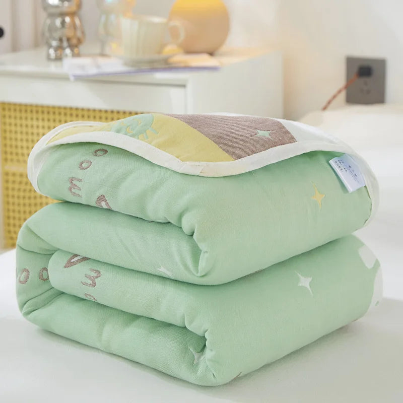 Breathable Summer Quilt | Multi-functional Cotton Towel Blanket