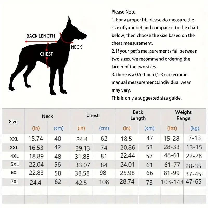 Summer Sleeveless Vest for Medium and Large Dogs | Comfortable Pet Pajamas