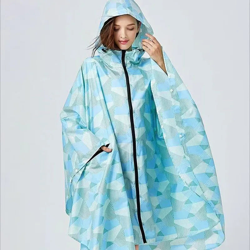 Lightweight Leopard Raincoat for Women | Waterproof Windproof Cloak