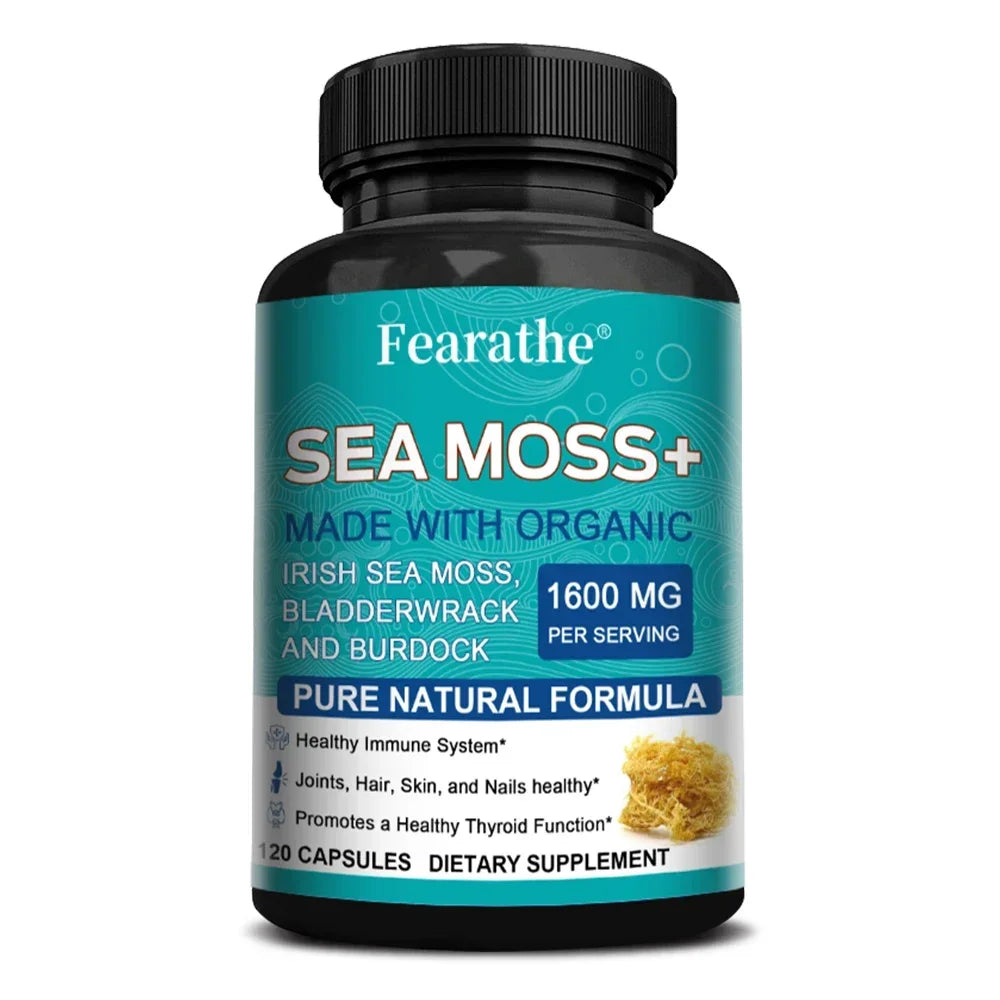 Organic Sea Moss Capsules | Anti-Aging, Immunity Booster & Detox