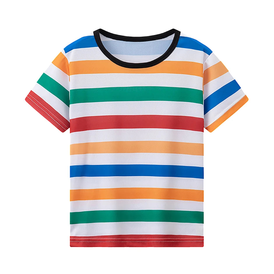 4-Piece Summer Boys' Outfit Set | Trendy Short Sleeve Tees