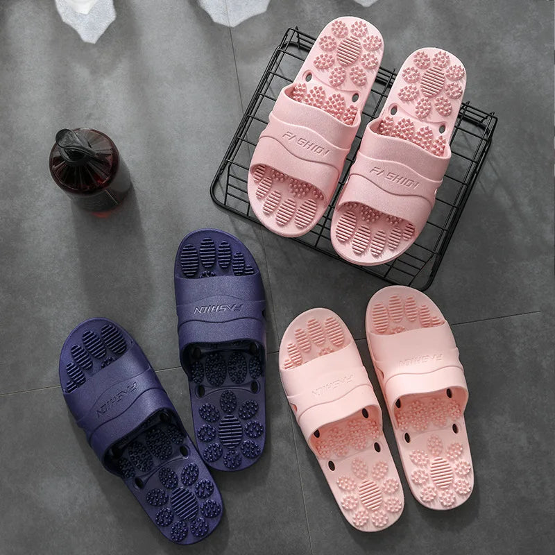 Women & Men Massage Slippers | Soft Non-Slip Indoor Slides