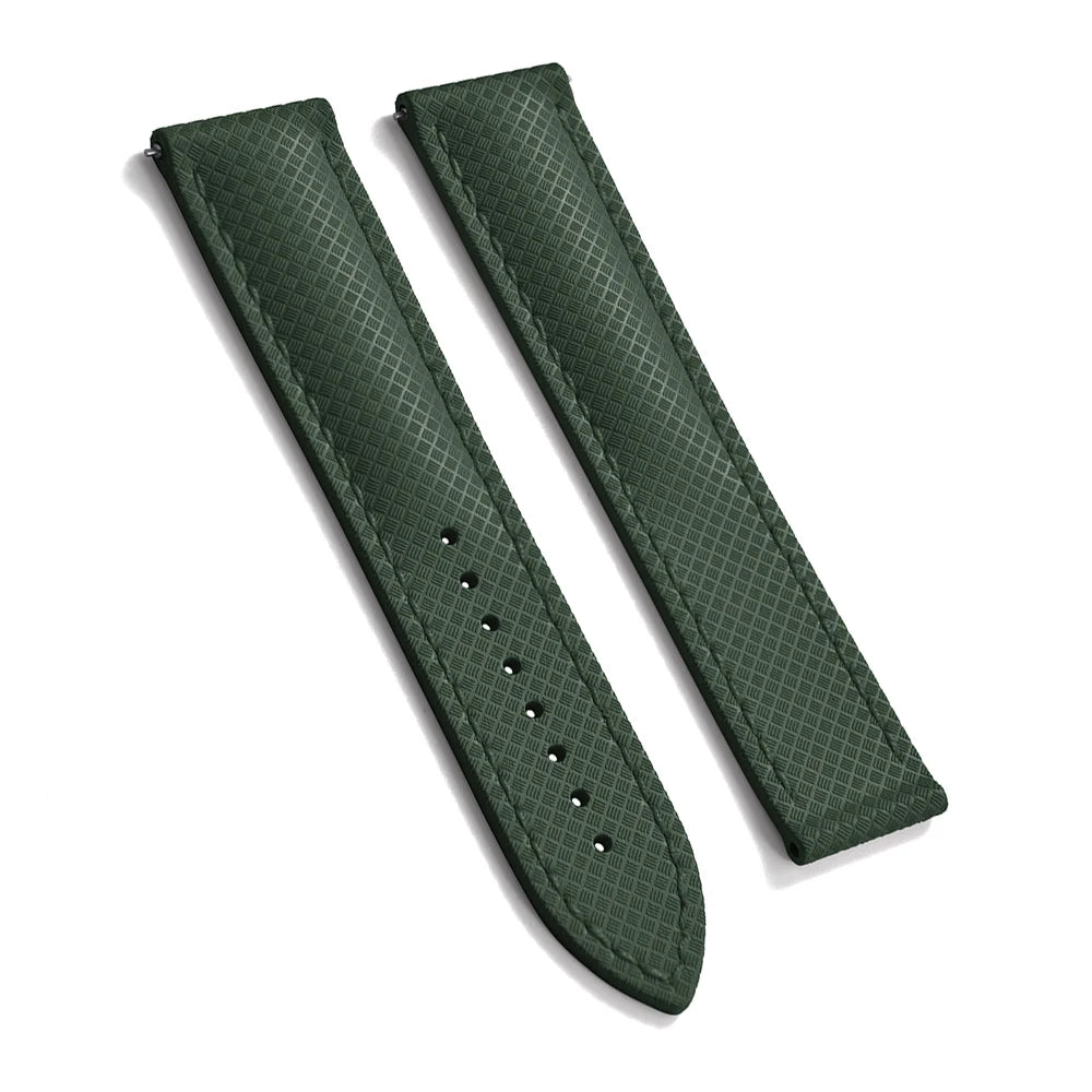 Universal Tropical FKM Rubber Watch Strap | Quick-Release Dive Bracelets