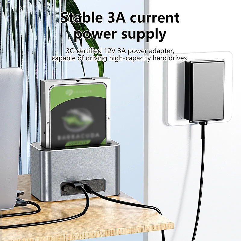 2.5/3.5 Inch SAS/SATA Hard Disk External Case | USB 3.0 Docking Station