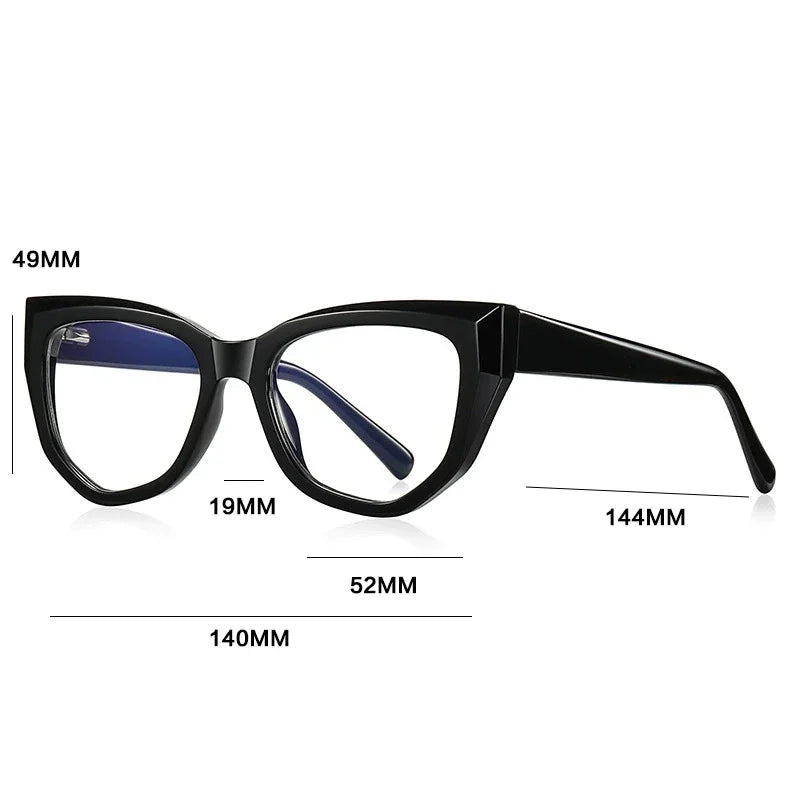 Customizable Cat Eye Anti Blue Ray Reading Glasses for Women