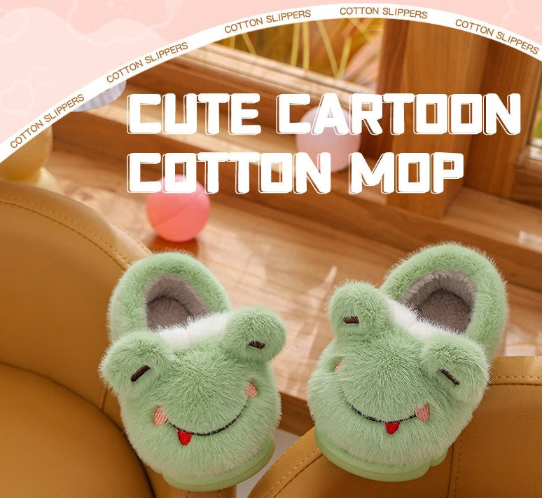 Unisex Cute Animal Plush Slippers | Cozy Memory Foam Slides