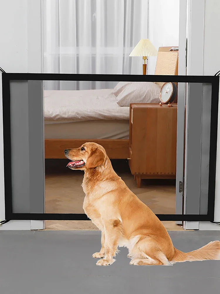 Folding Breathable Mesh Pet Dog Barrier Fences for Safety