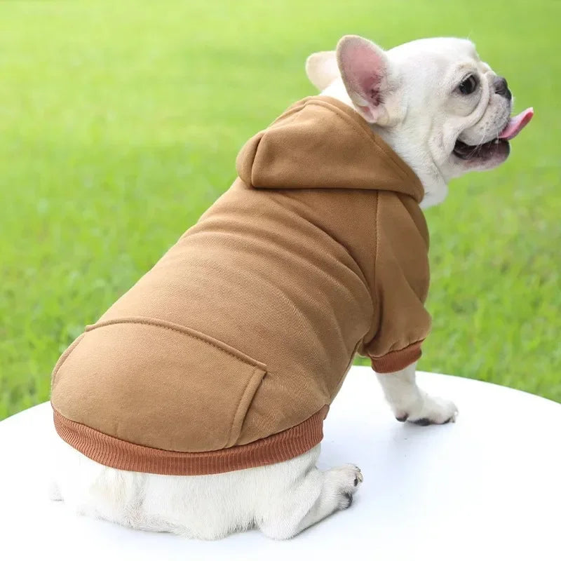 Sudaderas con capucha de algodón cálidas para mascotas | Ropa de invierno acogedora
