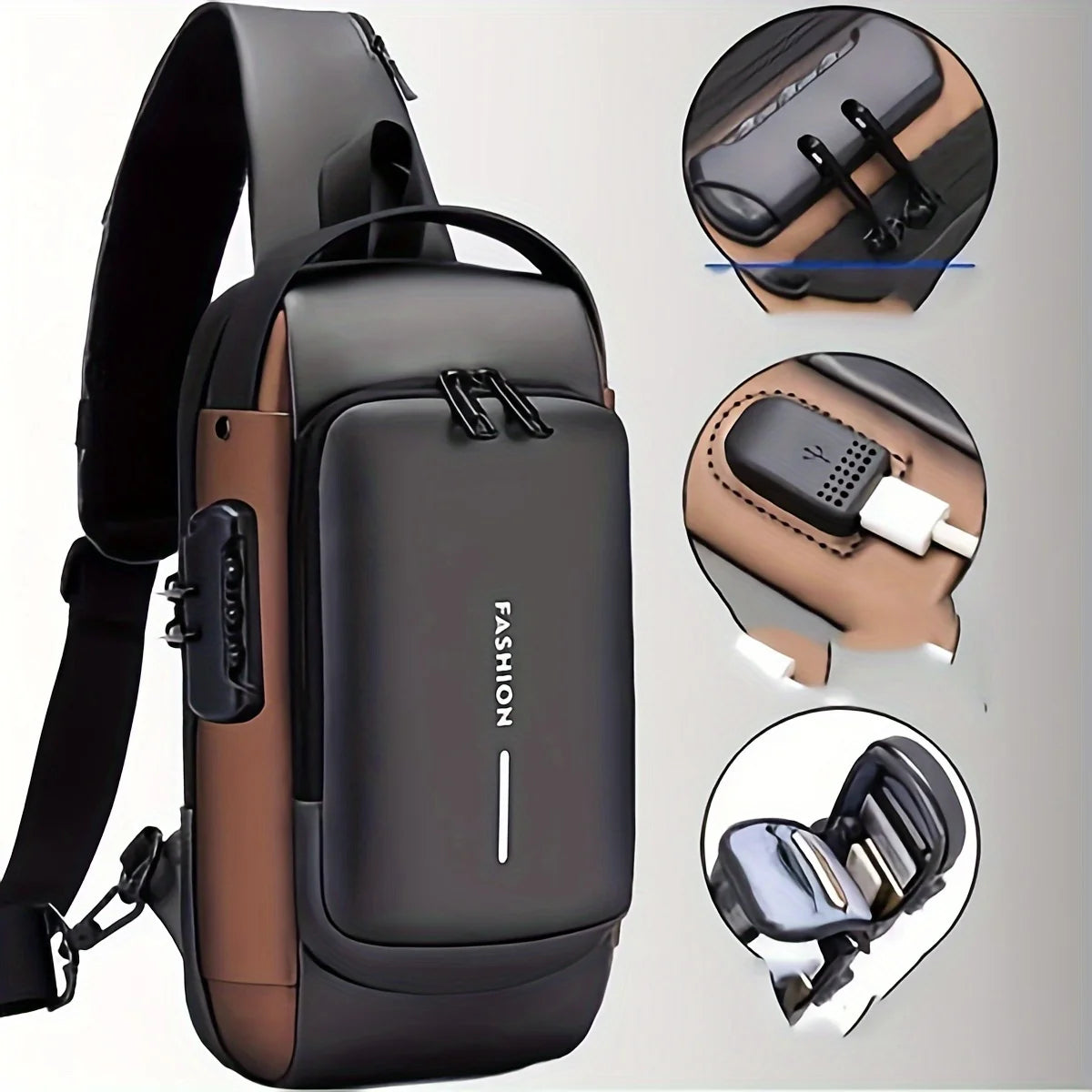 Men's Anti-Theft Chest Bag | Durable & Stylish for Adventures