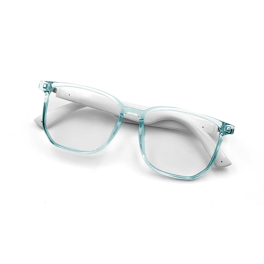 Smart Bluetooth Audio Glasses — Color-Changing Blue-Light Lenses, Touch Control, HD Calls, Hi-Fi Stereo Sound, Bluetooth 5.3 Smart Eyewear