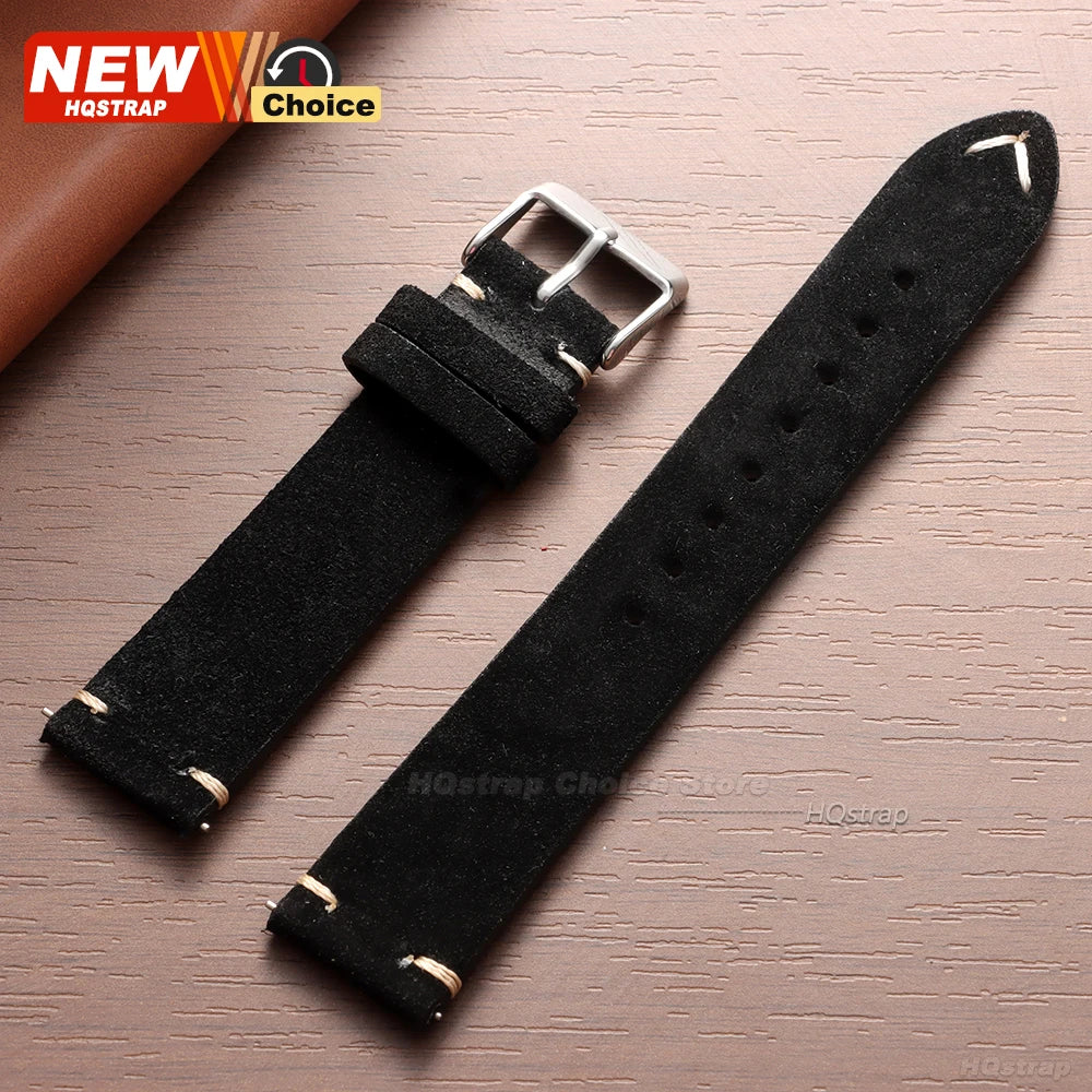 Soft Suede Watch Straps | Adjustable Quick Release Bands for Watches