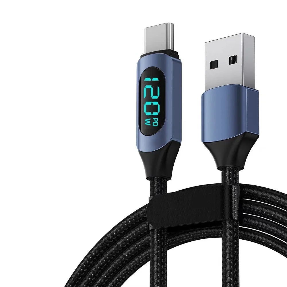120W Super Fast Type C Charging Cable | High-Speed Data Cord