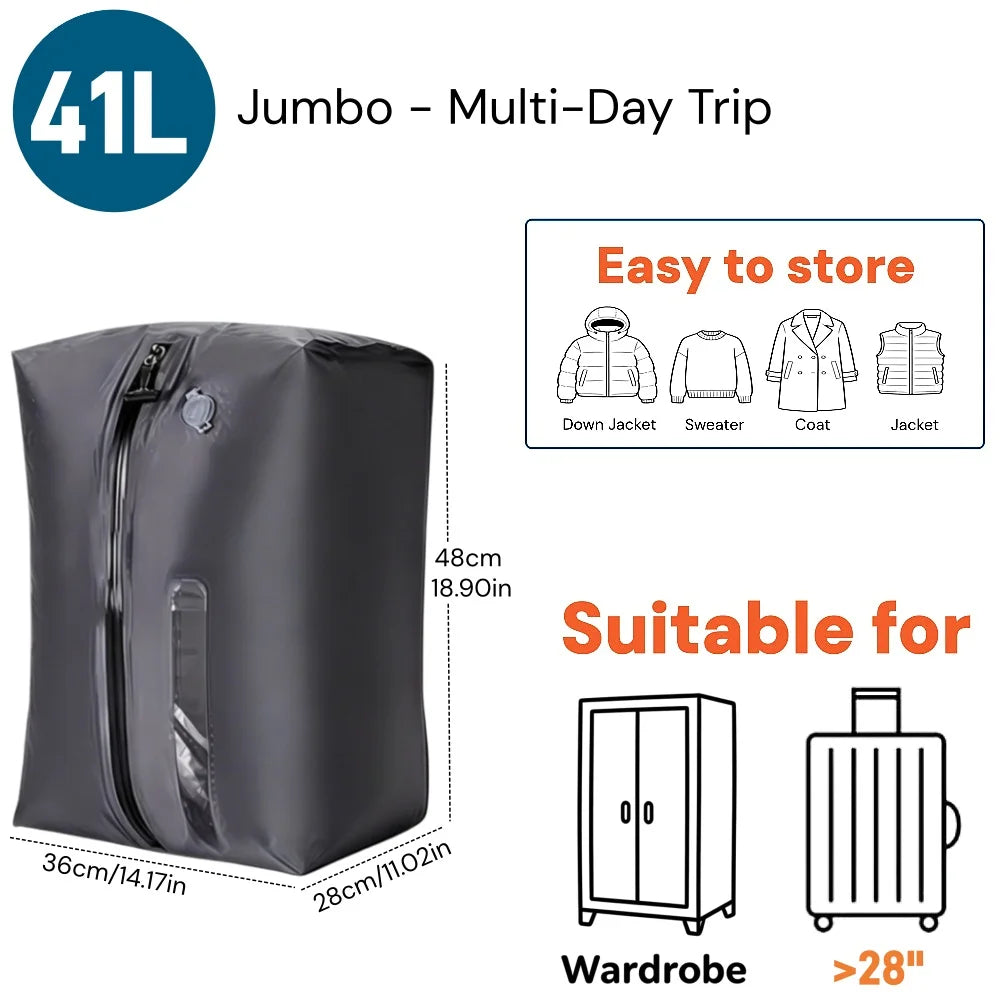 Durable Waterproof Vacuum Storage Bags for Travel & Vacation Packing