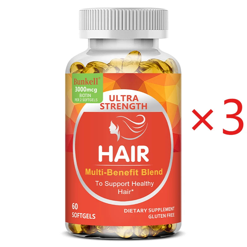 Biotin & Keratin Supplement | Hair Growth, Skin & Nails Support