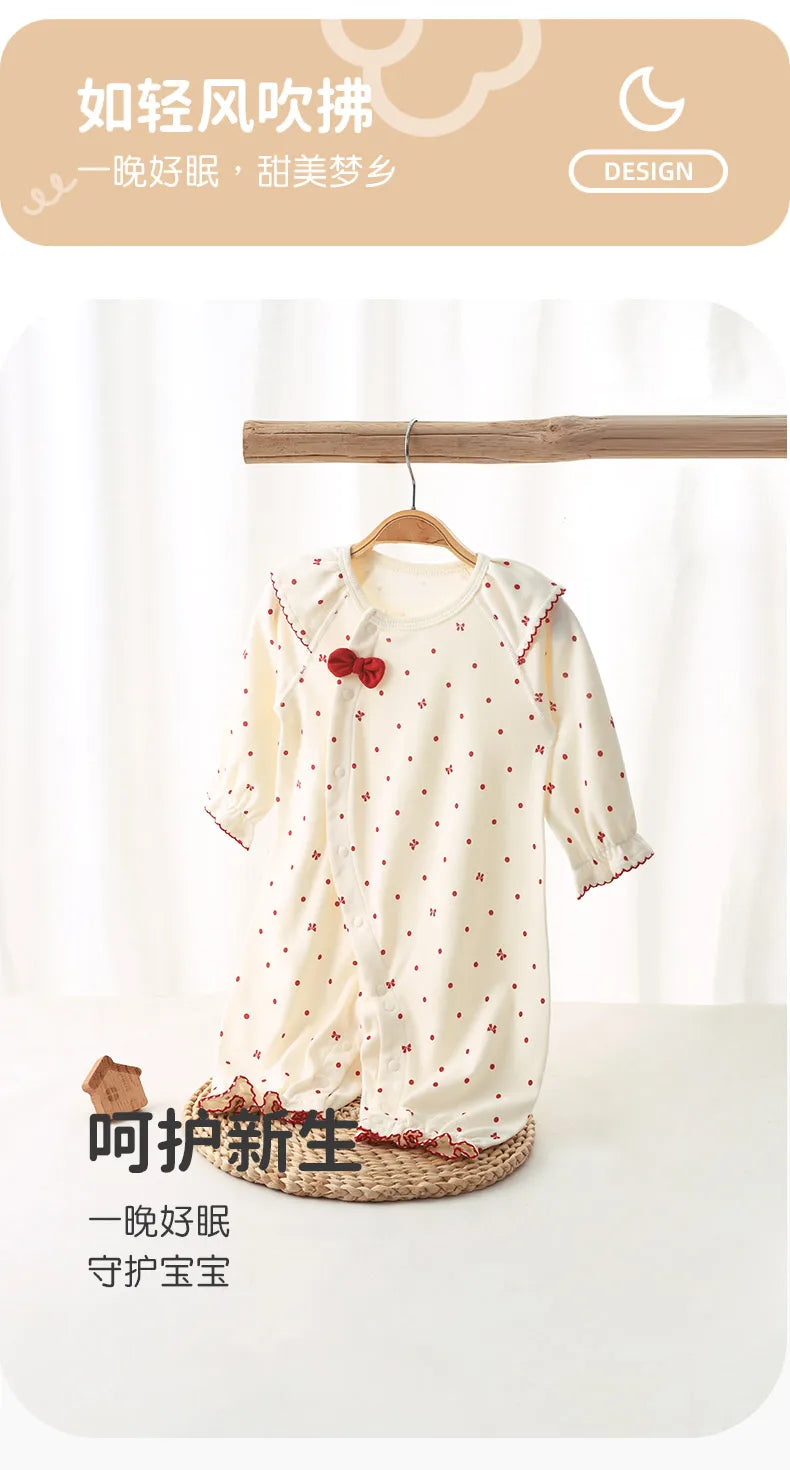 Adorable Baby Girls' Cotton Autumn Romper | Comfort & Style