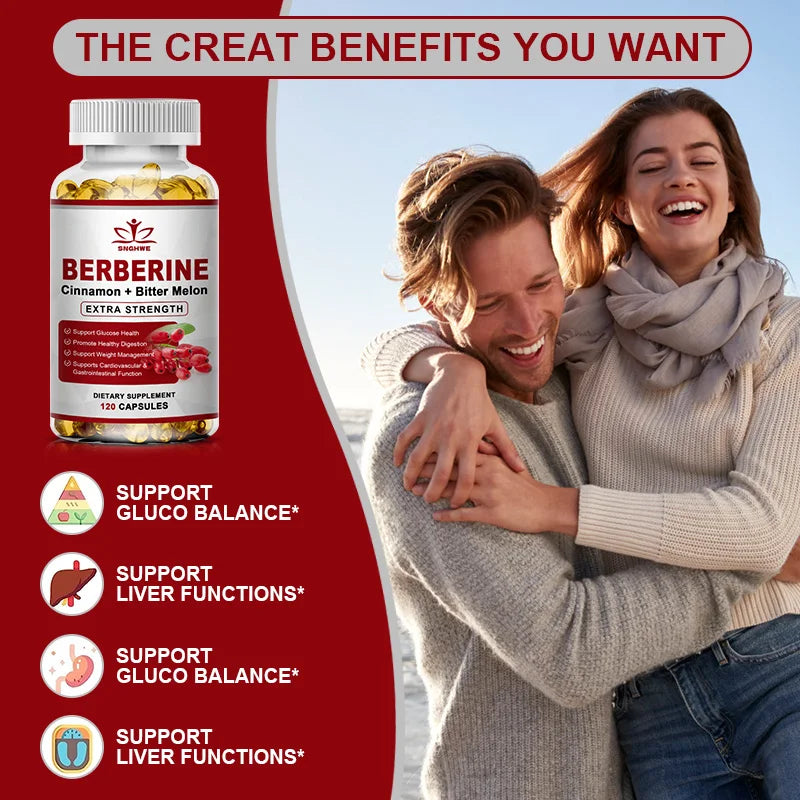 Berberine Ceylon Cinnamon Supplement | Boost Liver & Gut Health