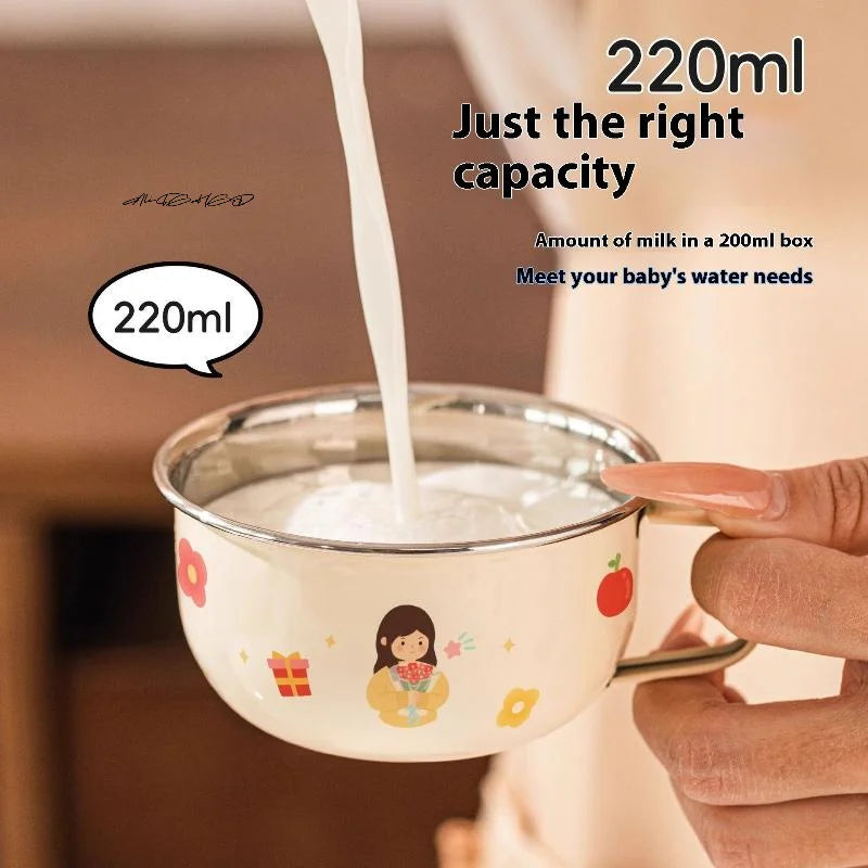 Cute Stainless Steel Water Cup for Kids | Anti-Scald Mug