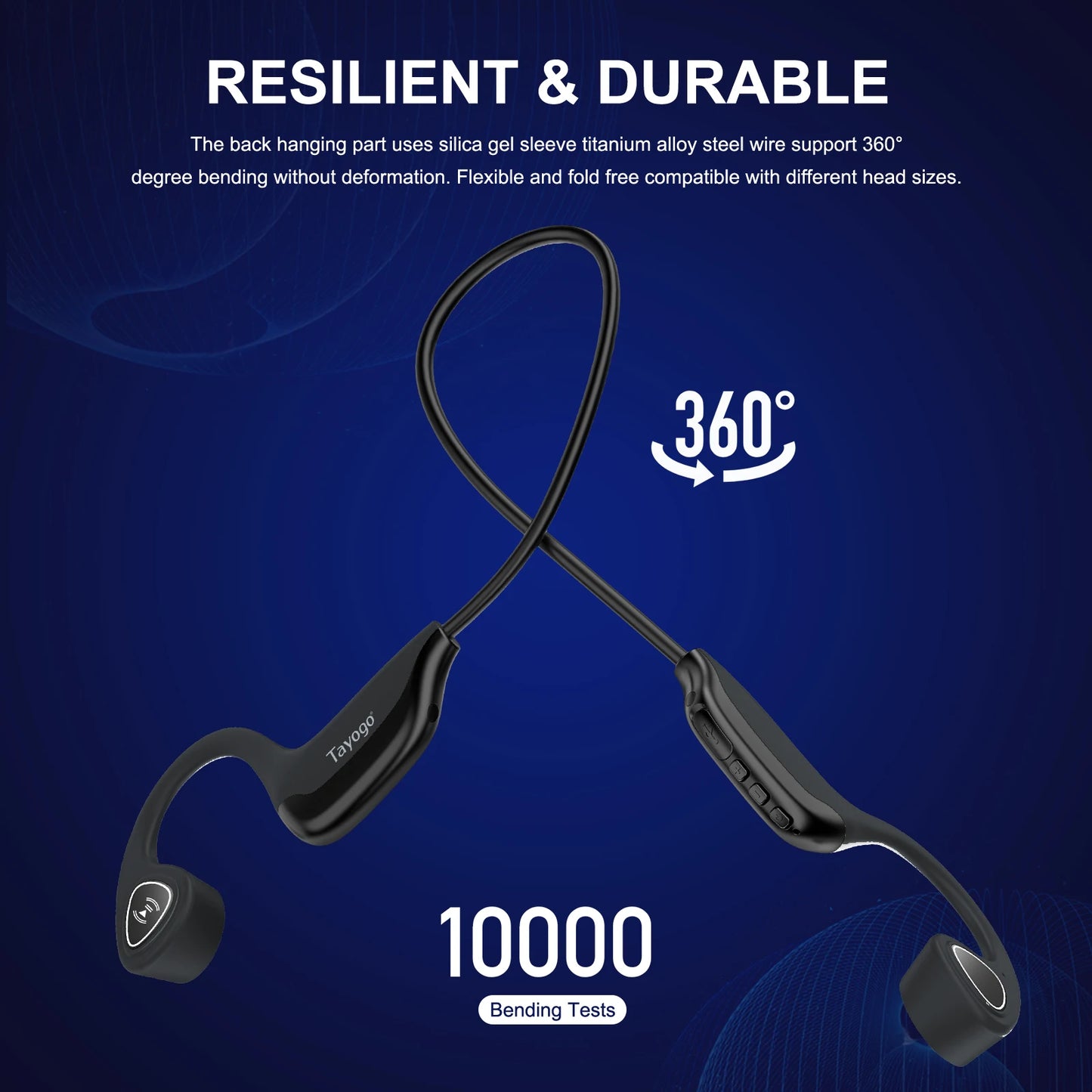 Wireless Bluetooth Bone Conduction Headphones | Open Ear Earbuds