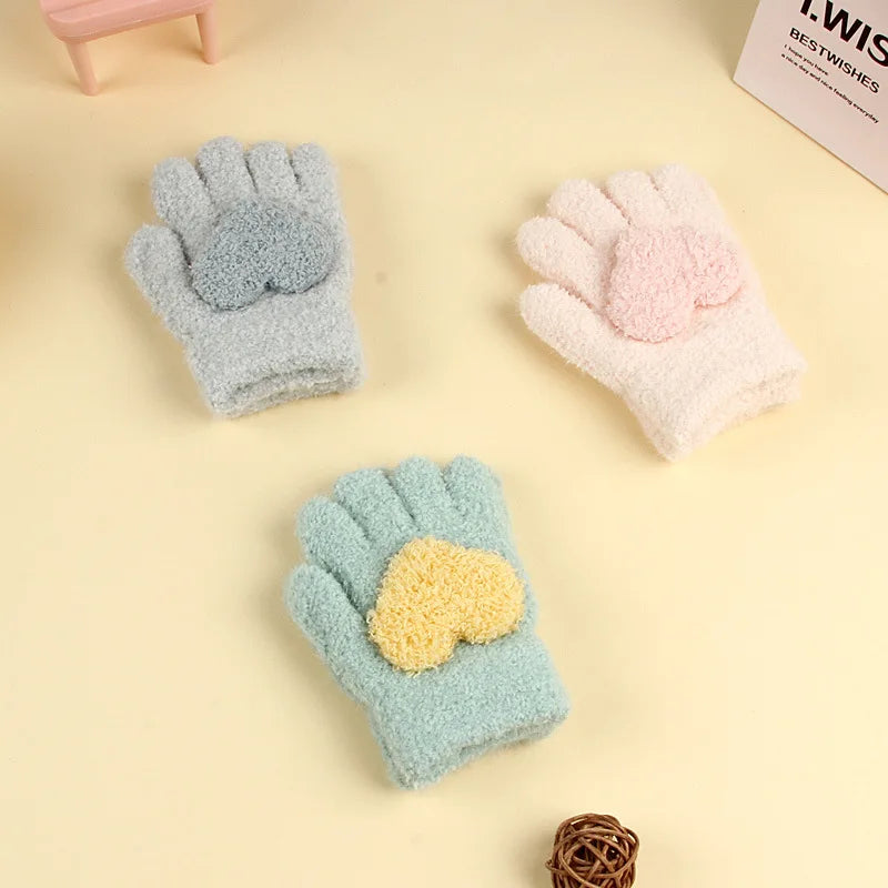Kids Winter Fleece Gloves | Cozy Plush Mittens for Cold Weather