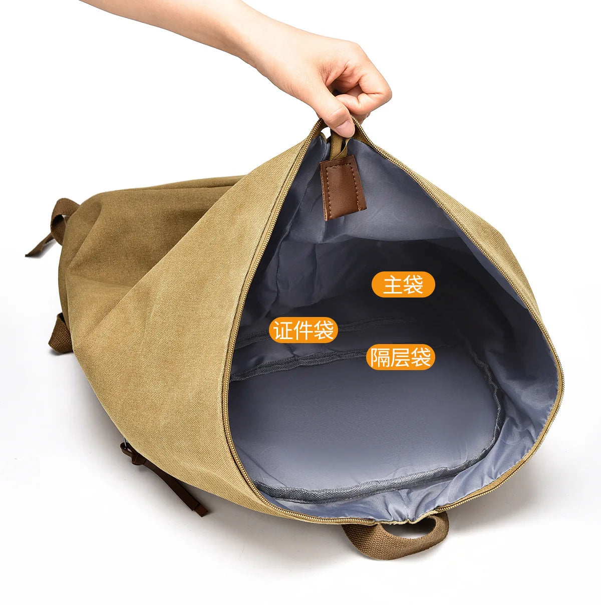 Large Capacity Canvas Backpack for Travel & Commute | Stylish & Versatile