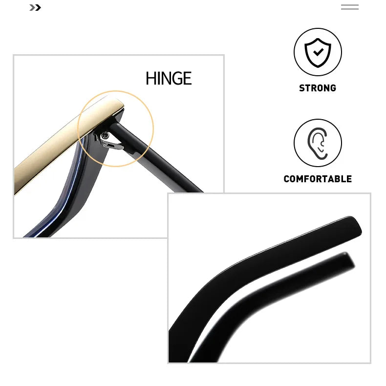 Chic Oversized Cat Eye Glasses | Stylish Blue Light Blocking Eyewear