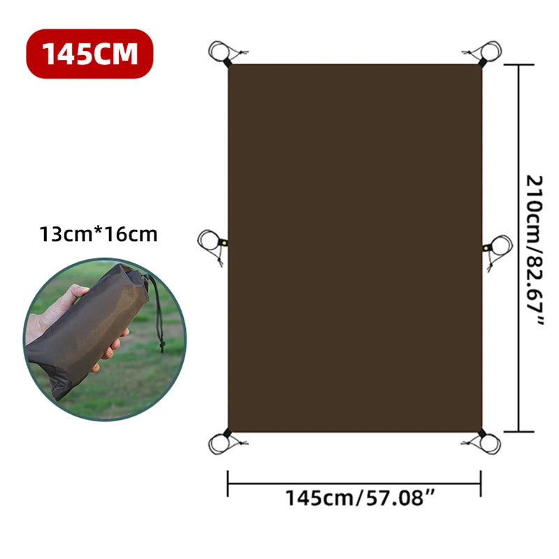 Portable Waterproof Camping Mat & Sun Shelter for Outdoor Fun