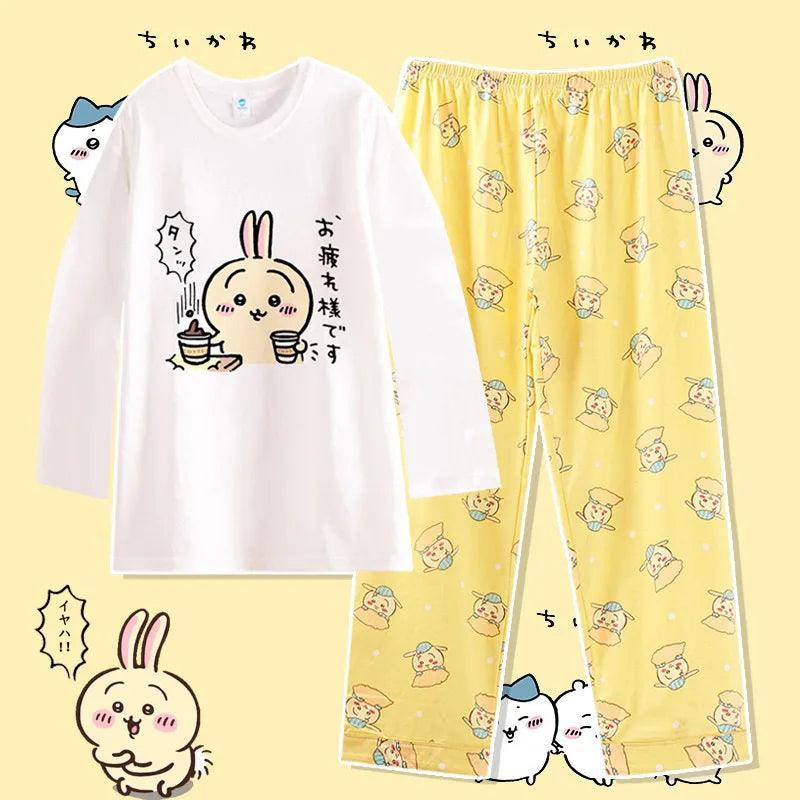 Cute Cartoon Pattern Summer Pajamas for Relaxed Comfort