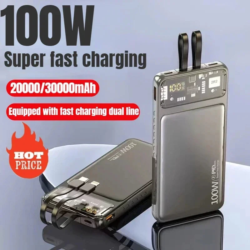 Super Fast 200000mAh Power Bank | Dual Port Charger for All Devices