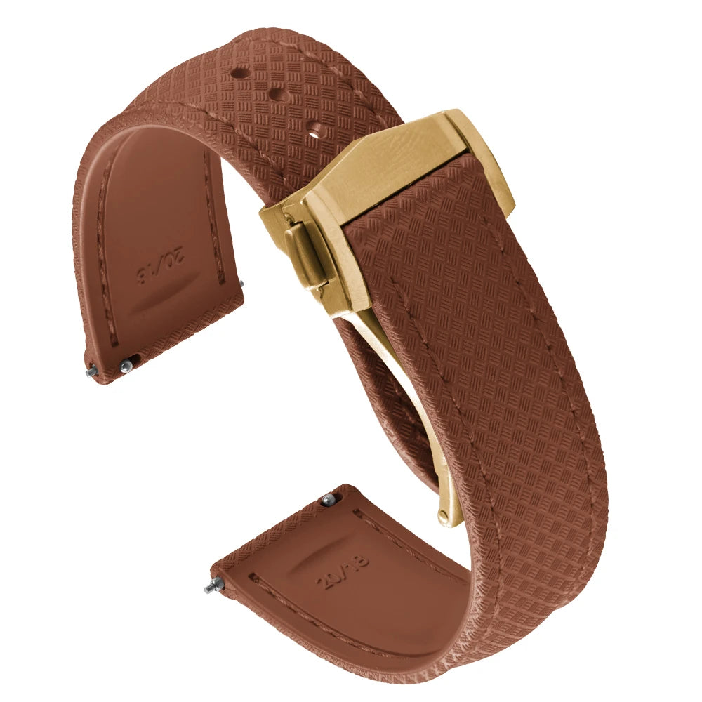 Universal Tropical FKM Rubber Watch Strap | Quick-Release Dive Bracelets