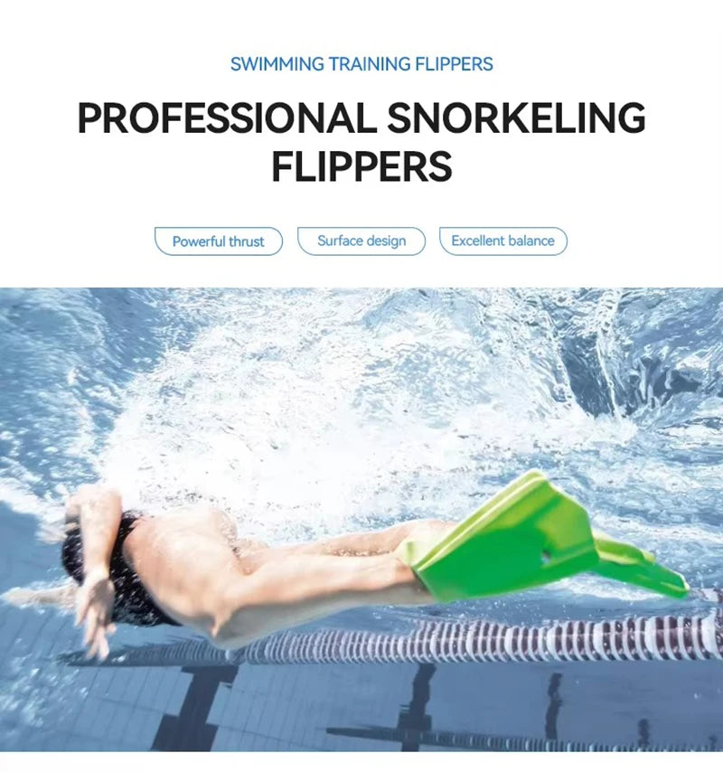 Adjustable Short Swimming Flippers | Comfortable Swim Fins