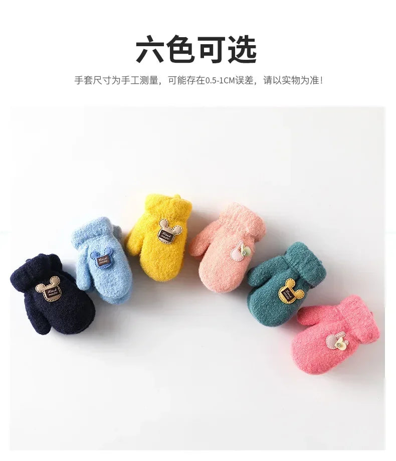 Warm Winter Mittens for Kids | Plush Mohair Gloves for Girls & Boys