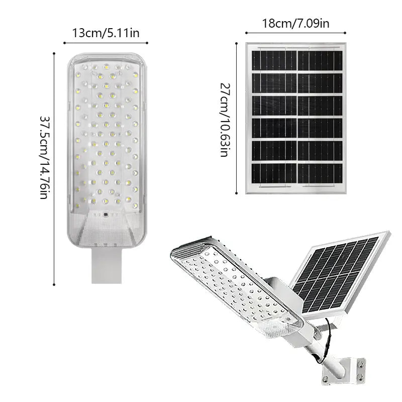 IP68 Waterproof Solar Street Lamp | 8000LM Brightness & Wide Angle