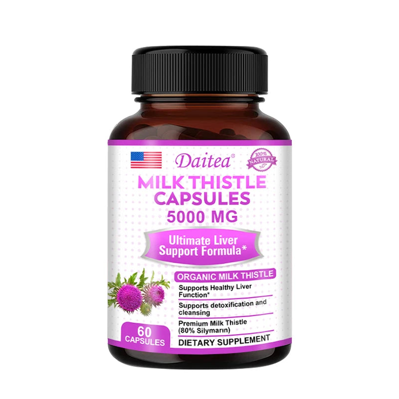 Organic Milk Thistle Extract Liver Capsules | Detox & Support Health