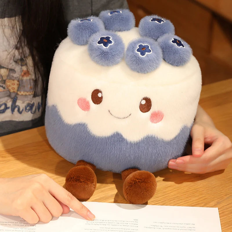 Kawaii Strawberry Food Doll Throw Pillow | Perfect Gift Idea
