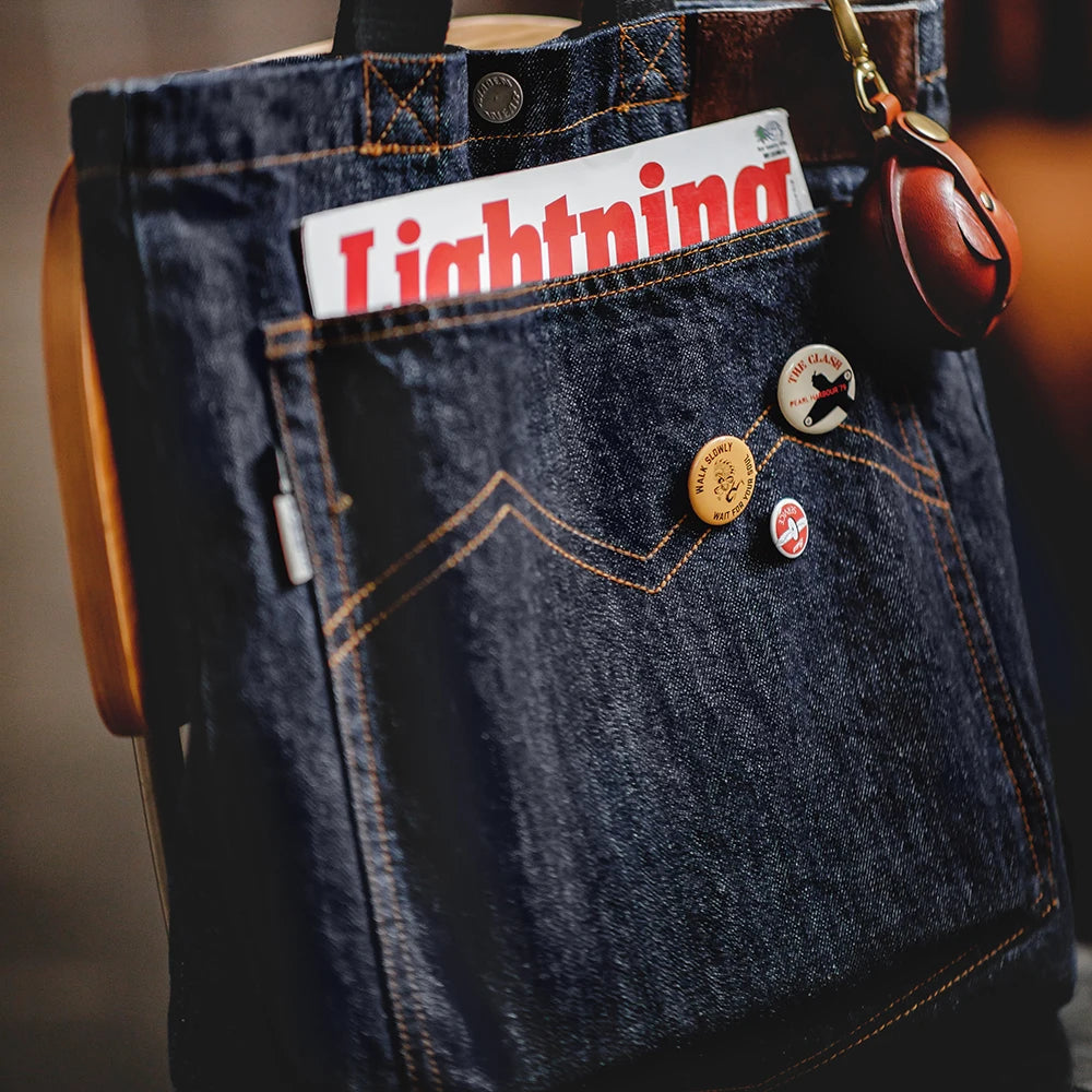 Men's Retro Denim Shoulder Crossbody Bag for Everyday Use