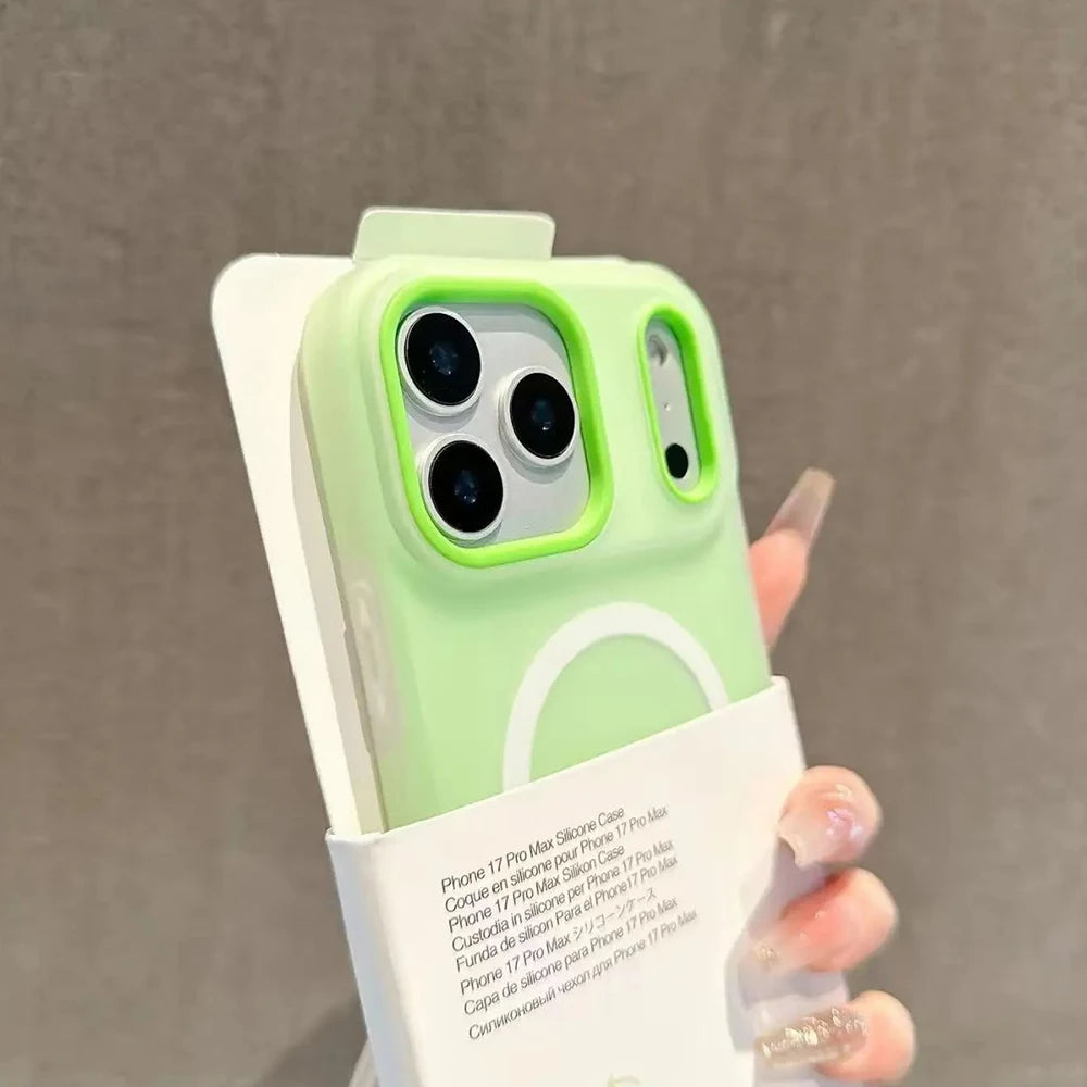 Magnetic Candy Color Wireless Charging Case for iPhone