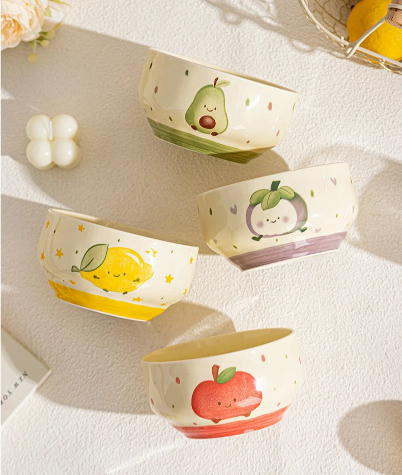 Cute Ceramic Cartoon Bowls | Perfect for Desserts & Noodles