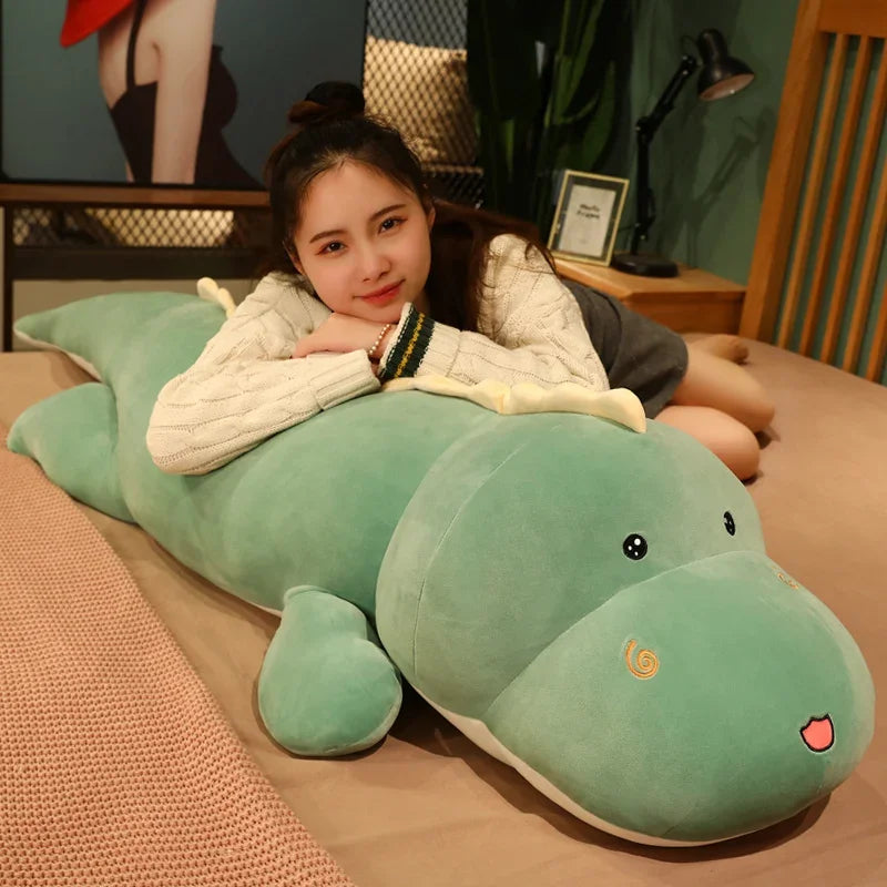 Cute Long Dinosaur Plush Toy | Soft Cartoon Stuffed Animal