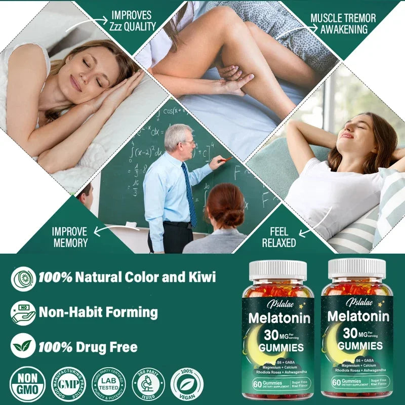 Melatonin Gummies for Sleep Health | Relieve Stress & Improve Quality