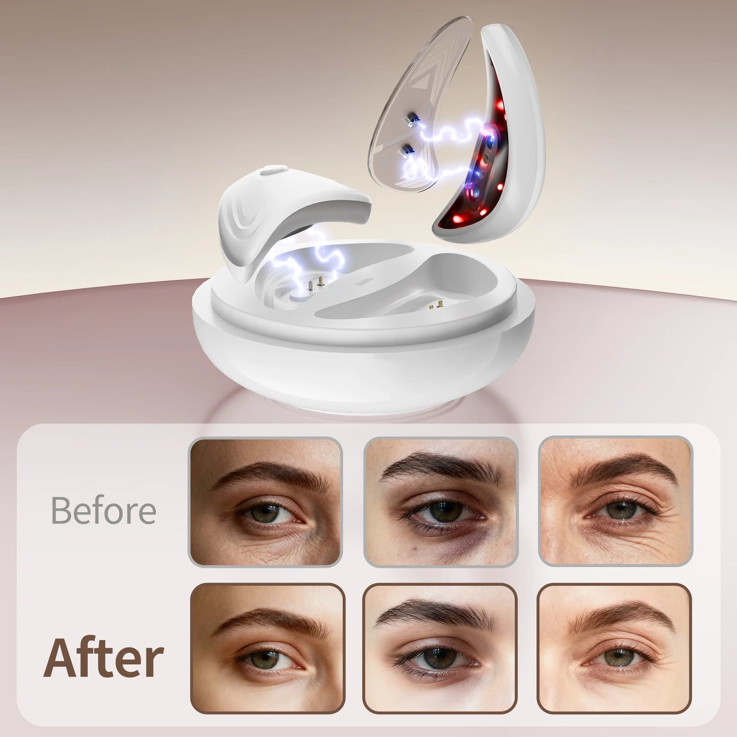 Eye Massage & Cooling Pad Set | Reduce Puffiness & Dark Circles